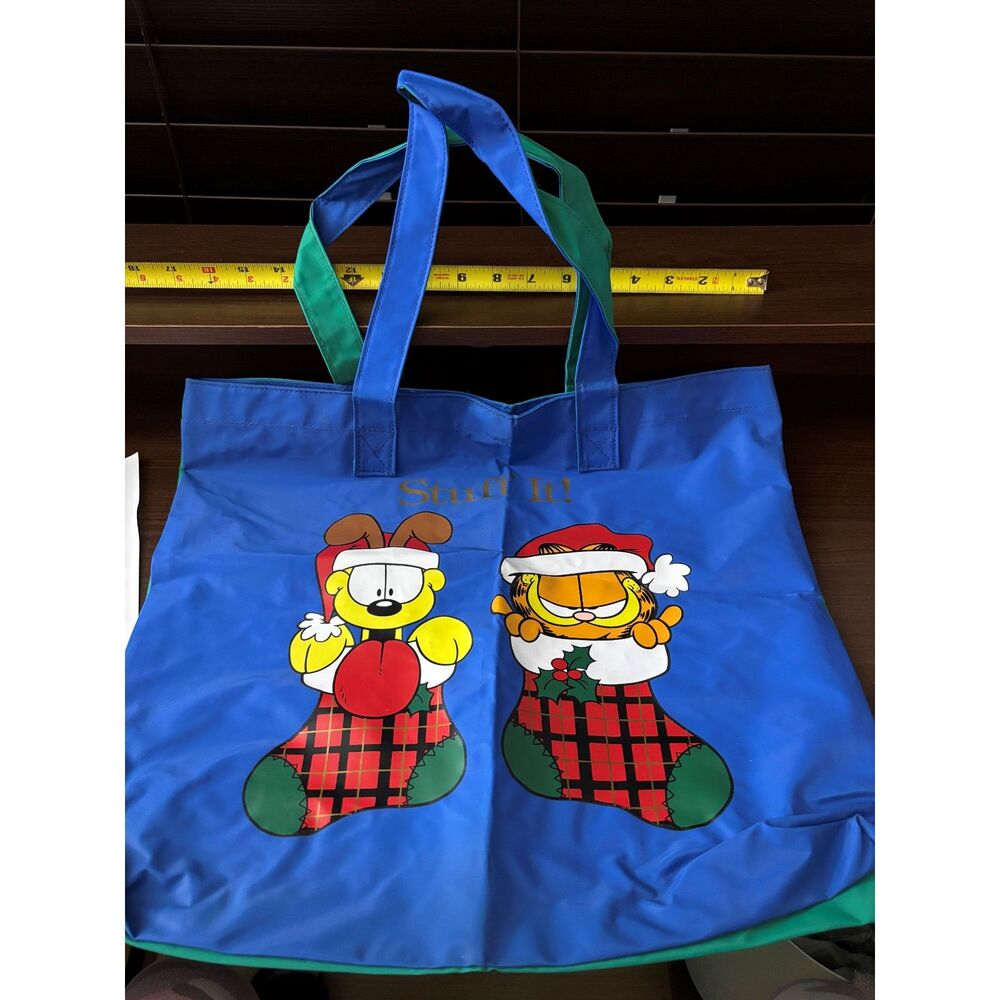 1970's vintage Garfield n Odie Stuff It Tote